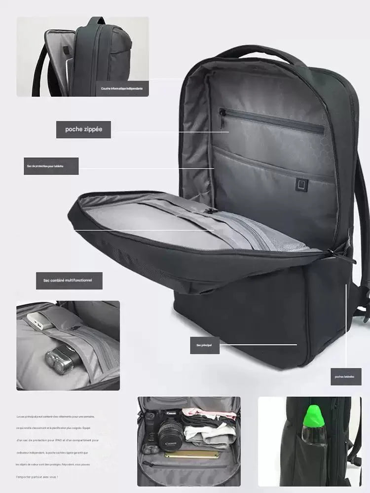 Sac à dos d'affaires Sac à dos de voyage réduisant la charge de grande capacité